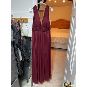 Azazie Wine Bridesmaid Dress